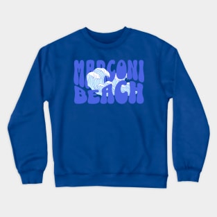 Marconi Beach Waves 1 Crewneck Sweatshirt